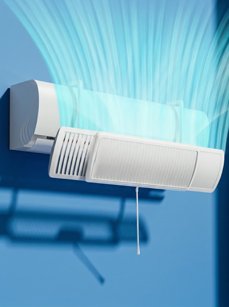 Manual AC Wind Deflector